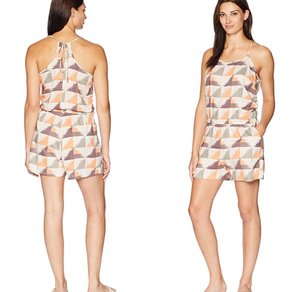 prAna Franny Romper One Piece in Petra Pink